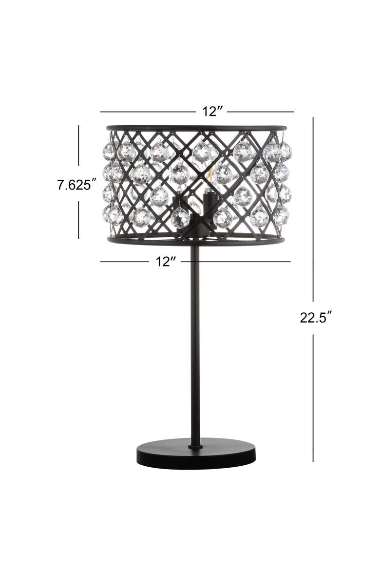 Gabrielle Metal/Crystal LED Table Lamp, Alternate, color, Oil Rubbed Bronze