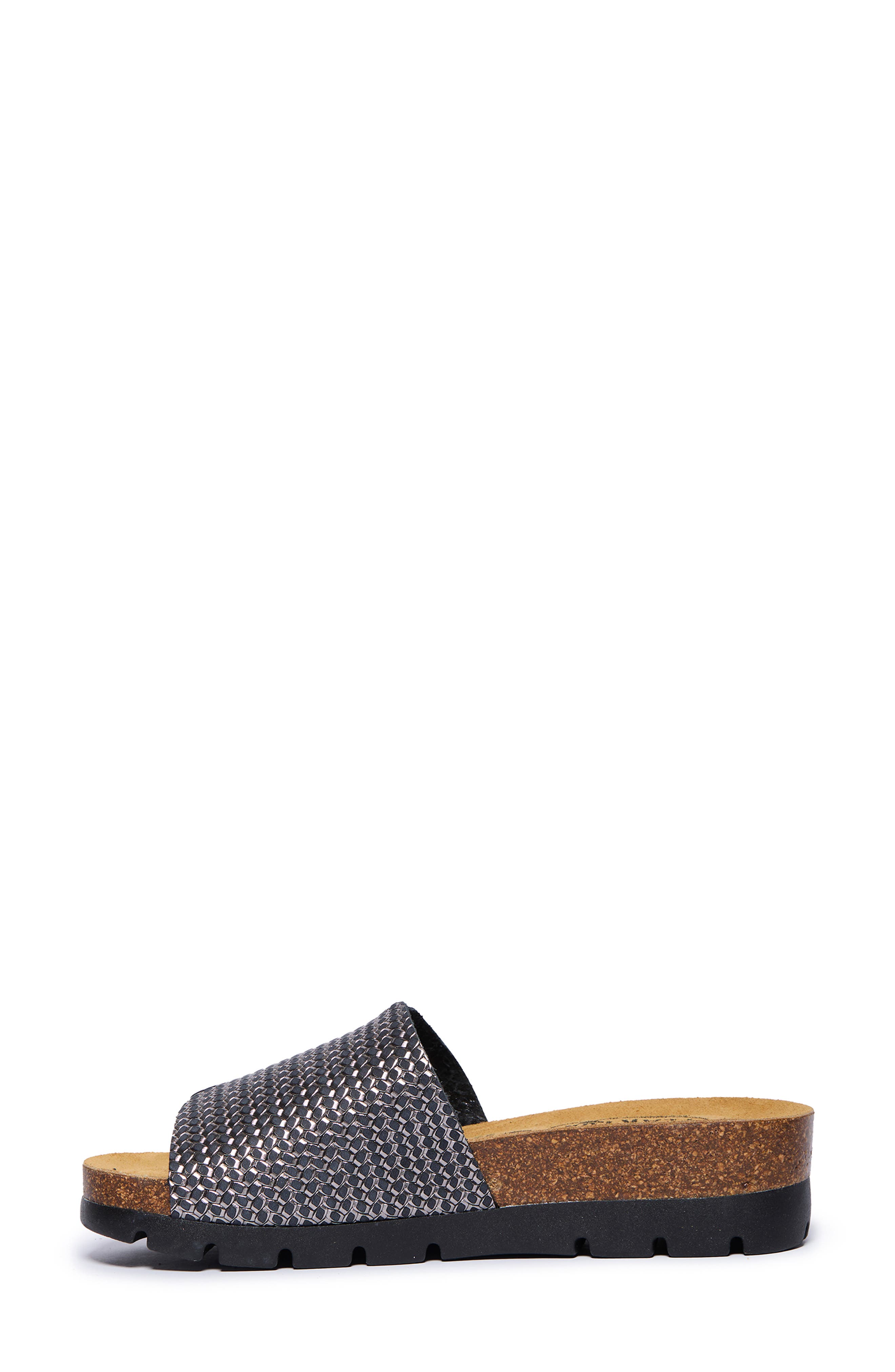 Celeste Slide Sandal, Alternate, color, FIJI NIQUEL
