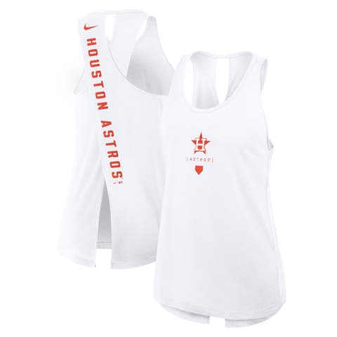 Women's Nike White Houston Astros Crisscross Performance Tank Top
