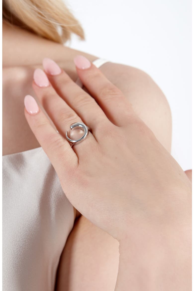 Luna Ring, Alternate, color, Sterling Silver