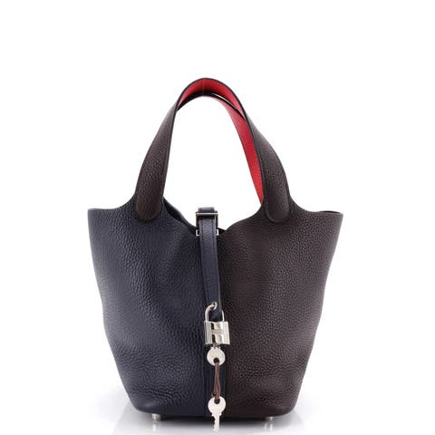 Picotin Lock Bag Tricolor Clemence PM