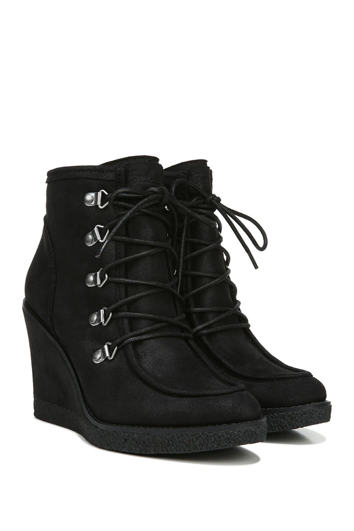 Zodiac Indy Lace-Up Wedge Boot, Alternate, color, 