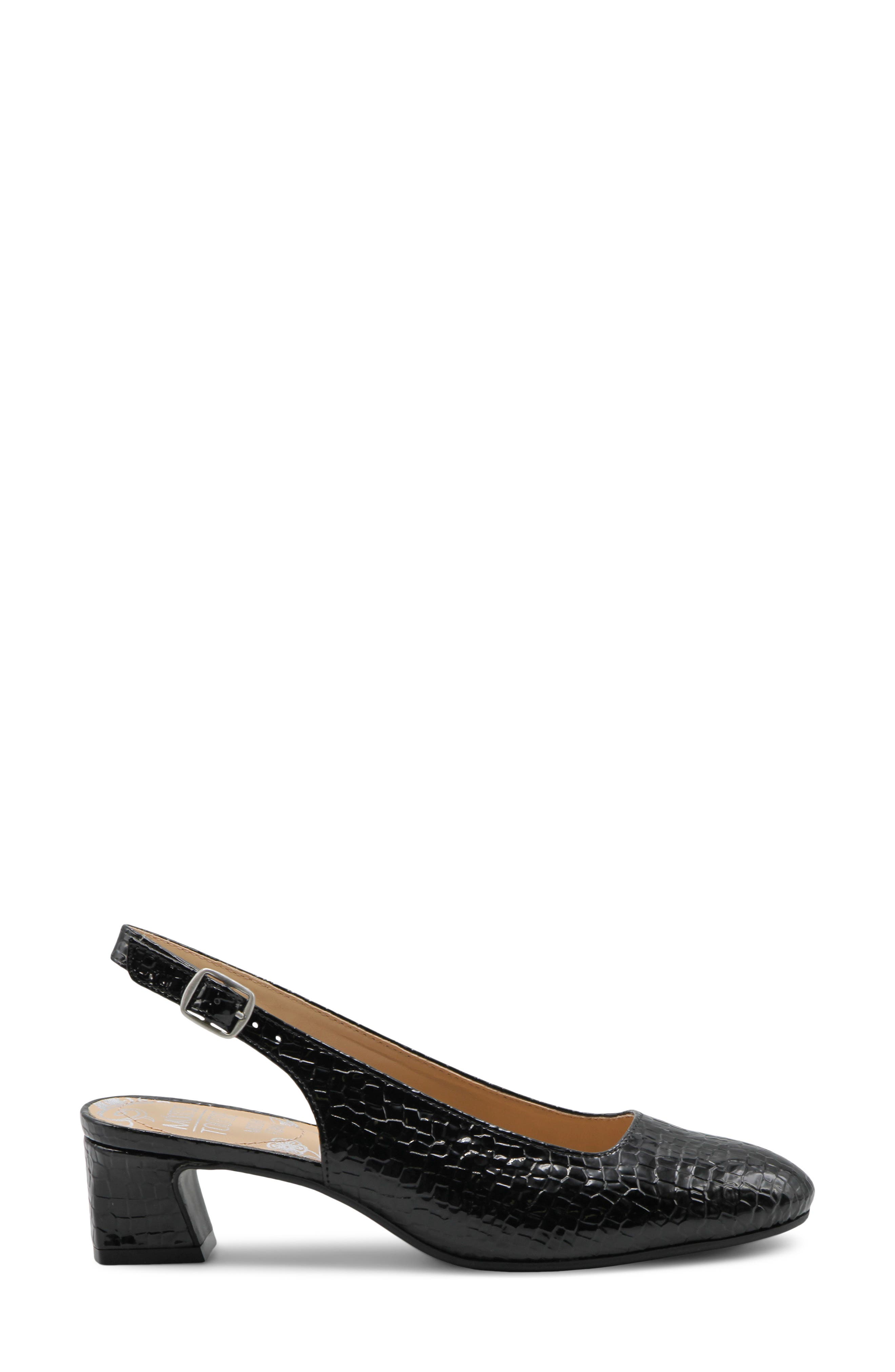 Kvell Faux Leather Slingback Pump, Alternate, color, BLACK CROC