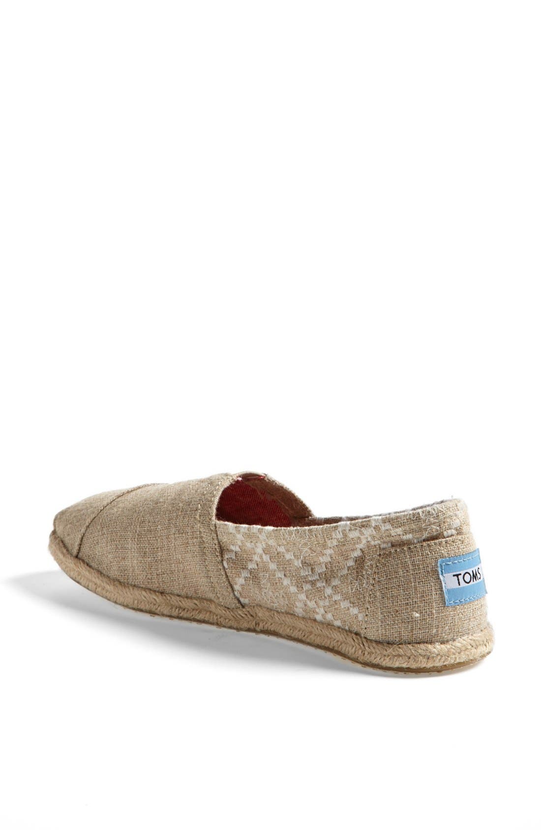 TOMS 'Classic' Embroidered Slip-On, Alternate, color, 