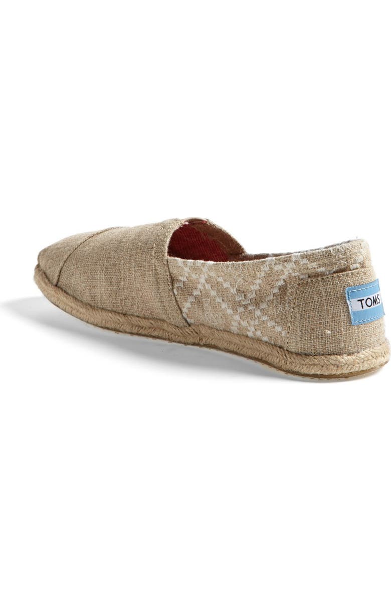 TOMS 'Classic' Embroidered Slip-On, Alternate, color,
