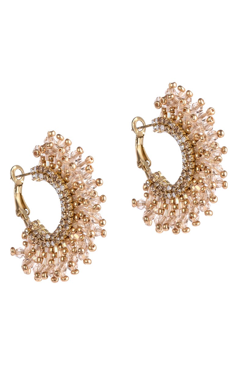 Deepa Gurnani Sierra Hoop Earrings, Main, color,