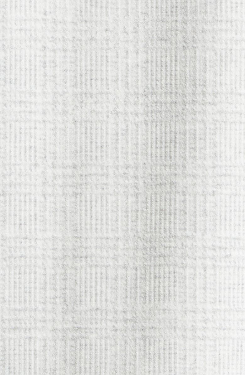 Eleventy Tonal Glen Plaid Knit Overshirt, Alternate, color, 13 Lt Melange Gray