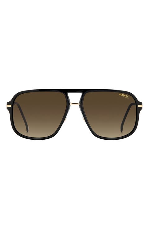 60mm Gradient Square Sunglasses