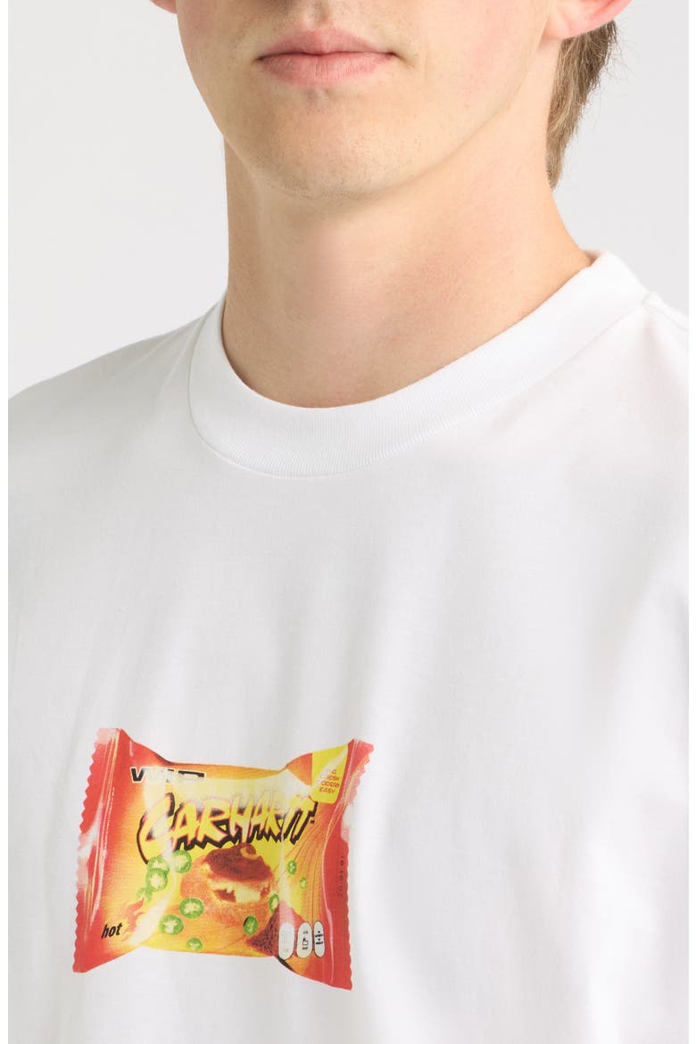Road Side Snack Organic Cotton Graphic T-Shirt, Alternate, color, WHITE