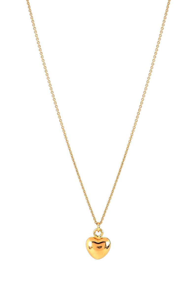 Primavera Made in Italy Heart Pendant Necklace, Alternate, color, GOLD