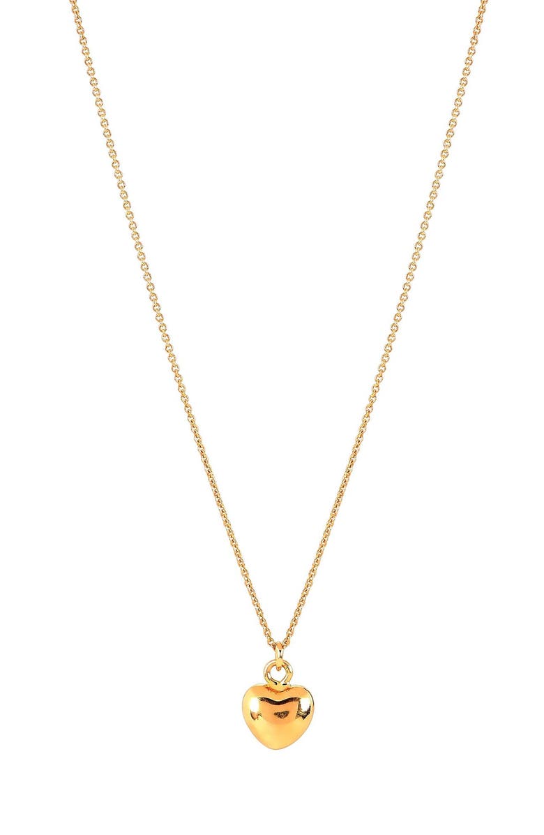 AMERICAN EXCHANGE Primavera Made in Italy Heart Pendant Necklace, Alternate, color, Gold