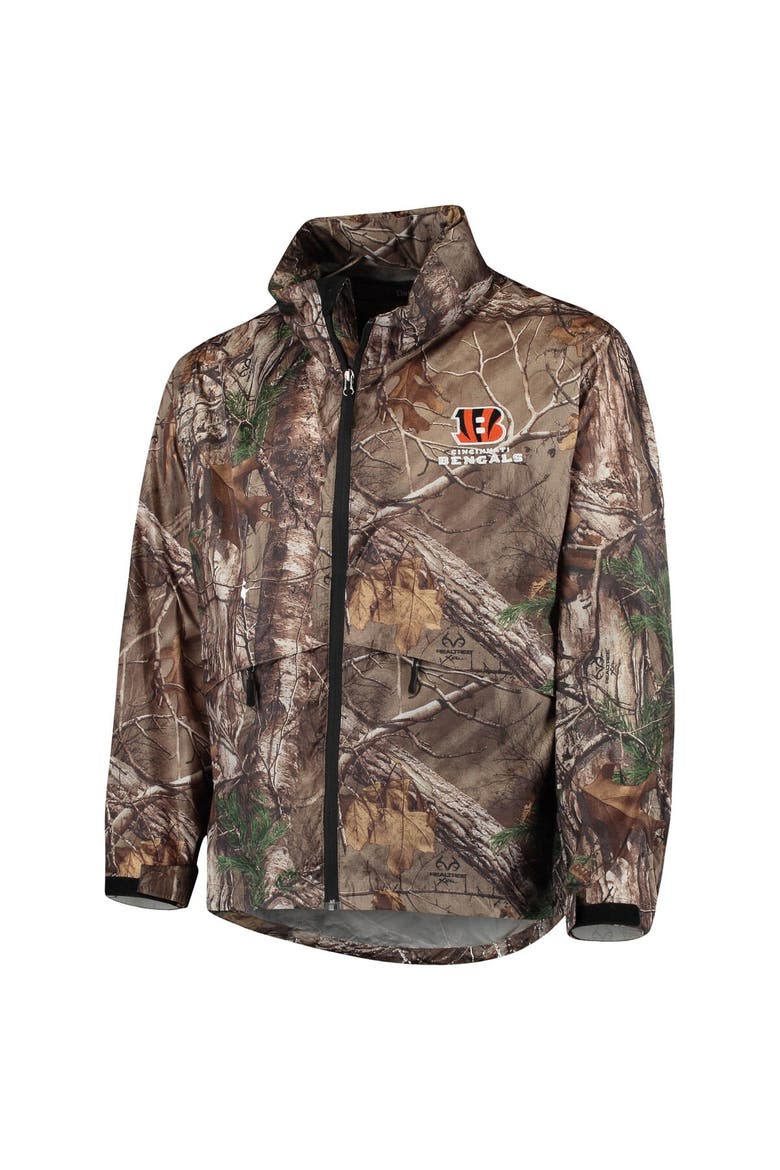 Men's Dunbrooke Realtree Camo Cincinnati Bengals Circle Sportsman Waterproof Packable Full-Zip Jacket, Alternate, color, Realtree Camo