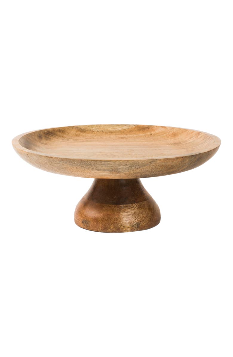 Mela Artisans Sienna Mangowood Pedestal Stand, Main, color, Brown