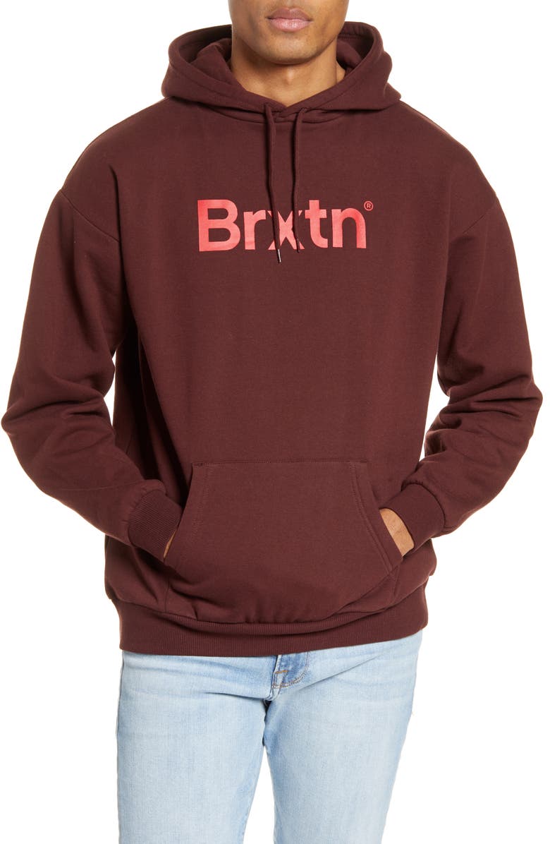 Brixton Gate Hooded Sweatshirt, Main, color, 