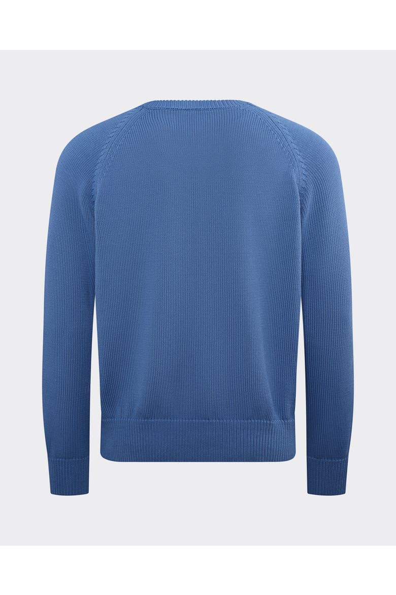 Cotton Cableknit Sweater, Alternate, color, Denim Blue