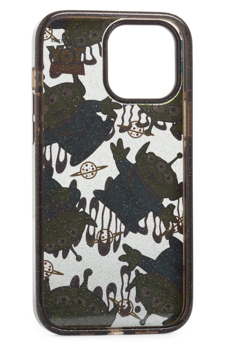 CASETiFY x Disney Pixar 'Toy Story' Alien Medley iPhone 13 Pro/13 Pro Max Case, Alternate, color, Glitterblack
