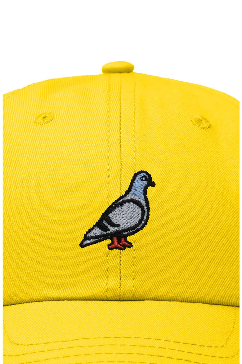 Pigeon Embroidered Everyday Hat, Alternate, color, Gold