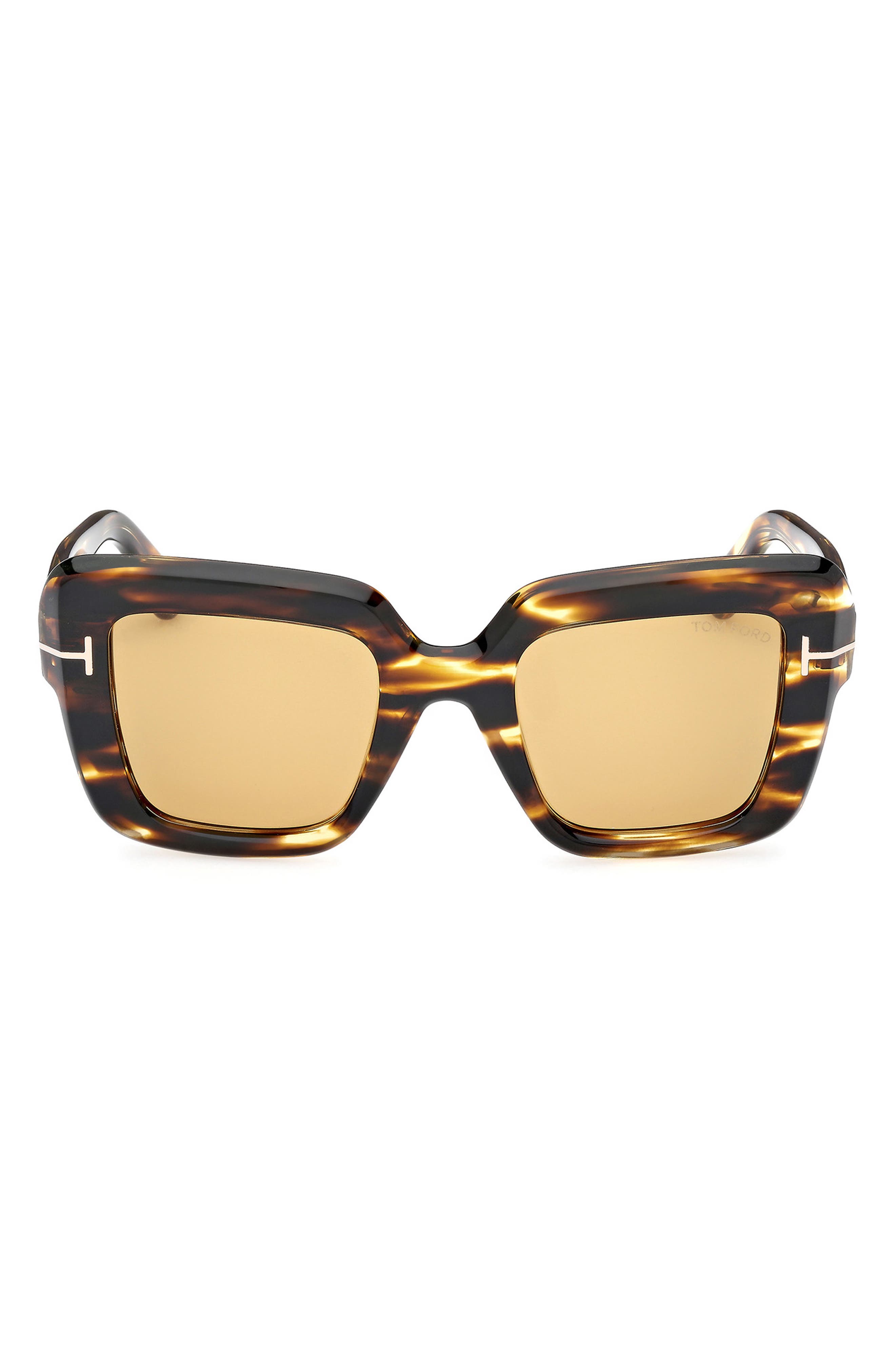 TOM FORD Esme 50mm Square Sunglasses