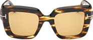 TOM FORD Esme 50mm Square Sunglasses