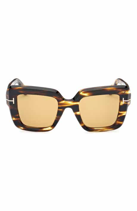 TOM FORD Esme 50mm Square Sunglasses