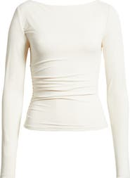 Open Edit Ruched Side Top