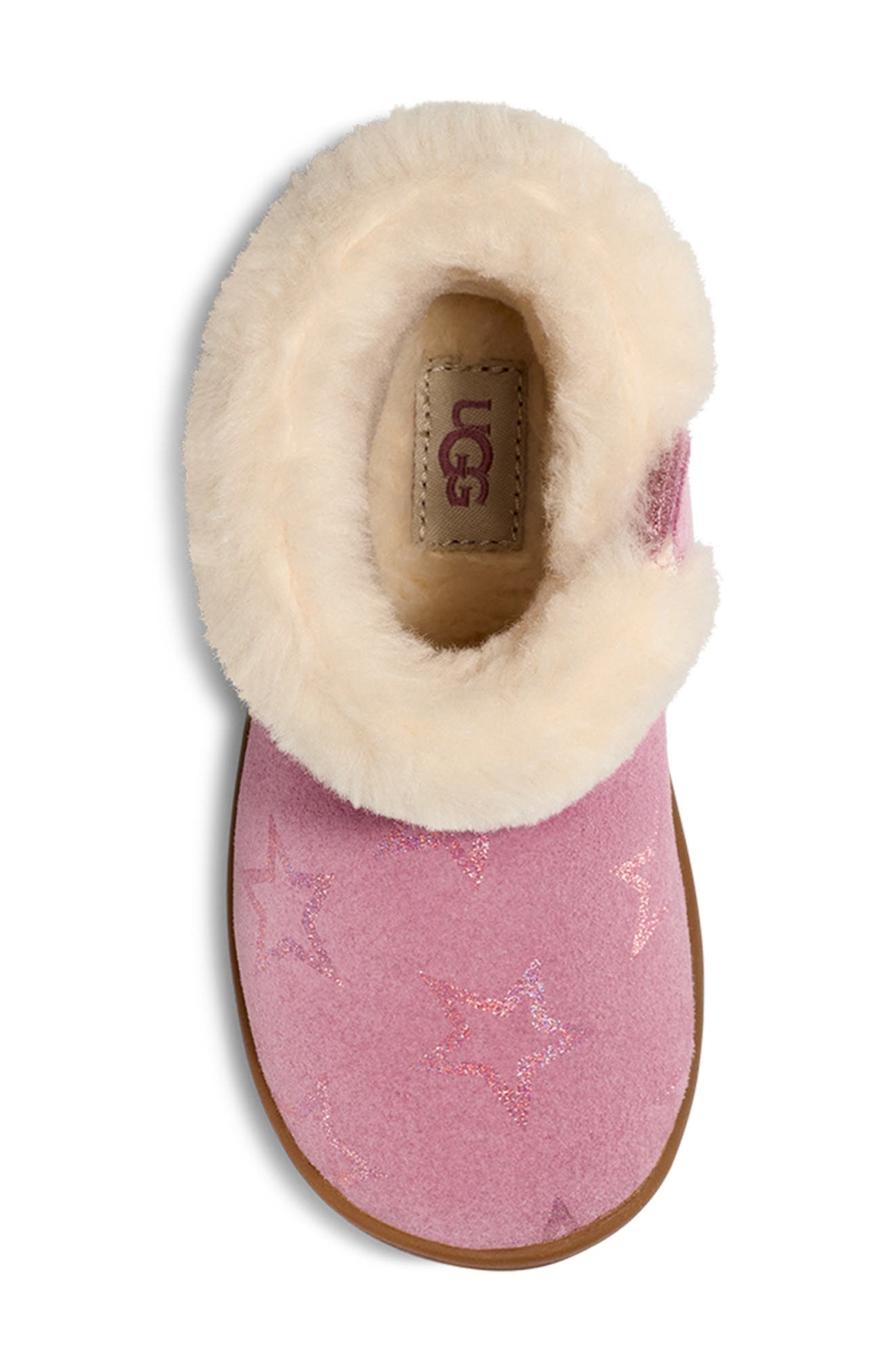 UGG<sup>®</sup> Kids' Sammee Iridescent Star Boot, Alternate, color, Dusty Orchid / Pink Iridescent