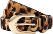 Kate Spade New York Leopard Calf Hair Slide Belt