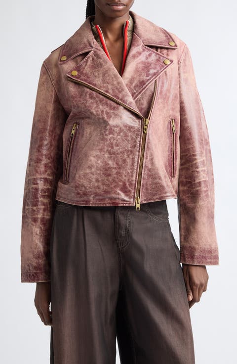 L-Unatic Leather Moto Jacket