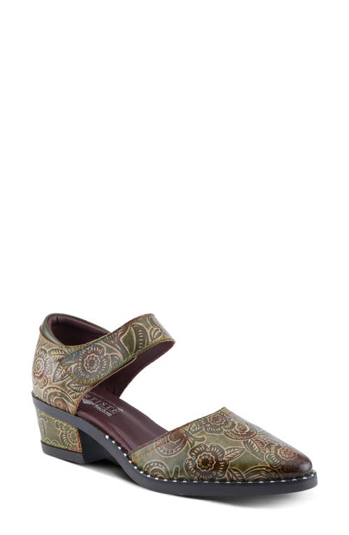 L'artiste By Spring Step Jazzberry Ankle Strap Pump In Multi