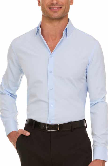 Nautica Slim Fit Serentity Solid Dress Shirt
