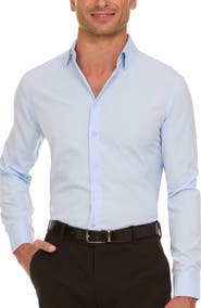 Nautica Slim Fit Serentity Solid Dress Shirt