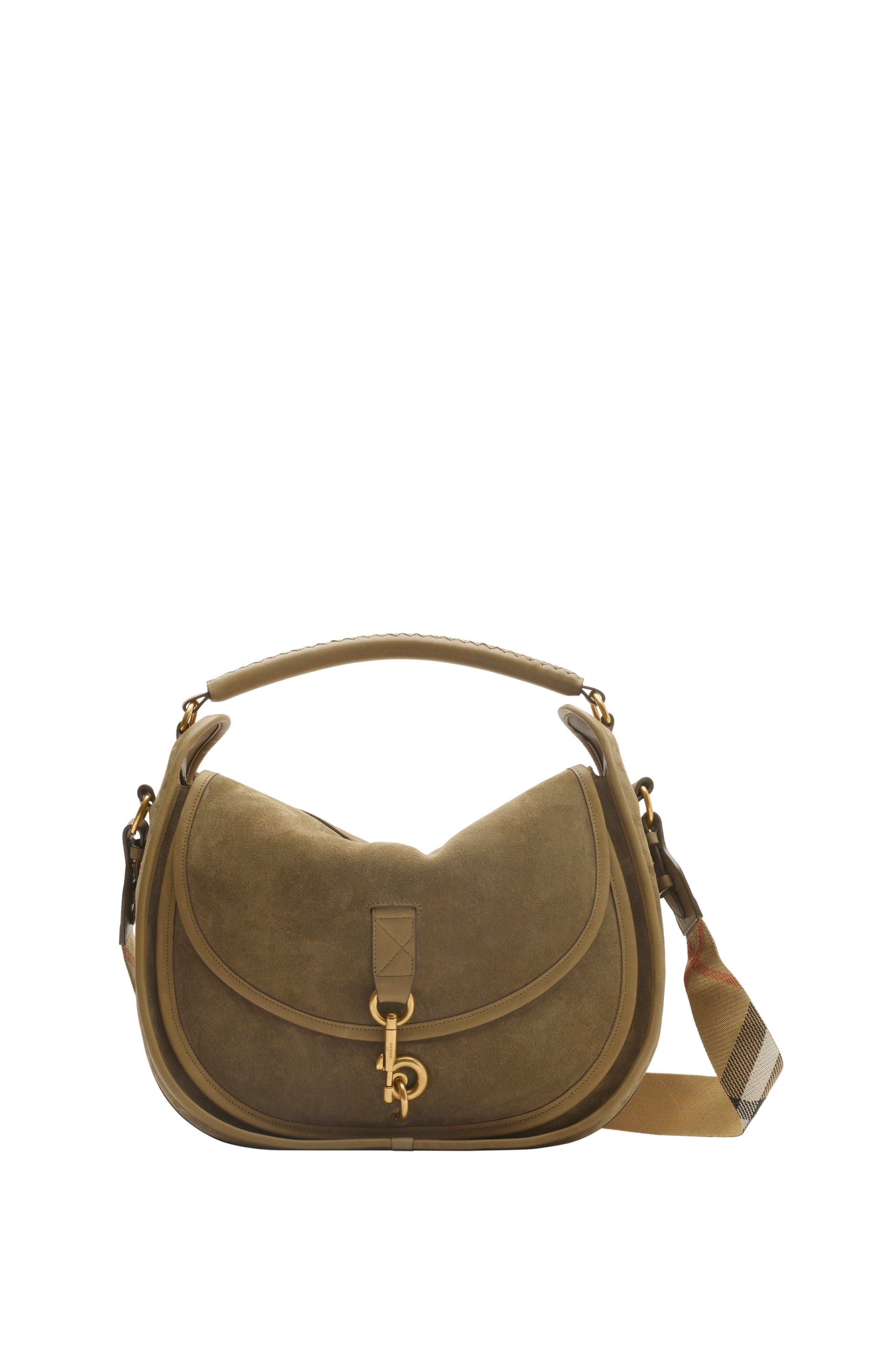 Burberry Medium B Clip Messenger Bag, Main, color, 