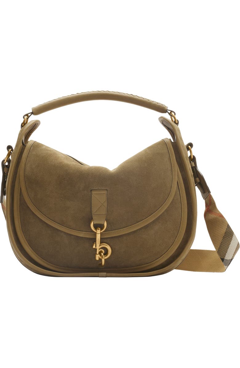 Burberry Medium B Clip Messenger Bag, Main, color,