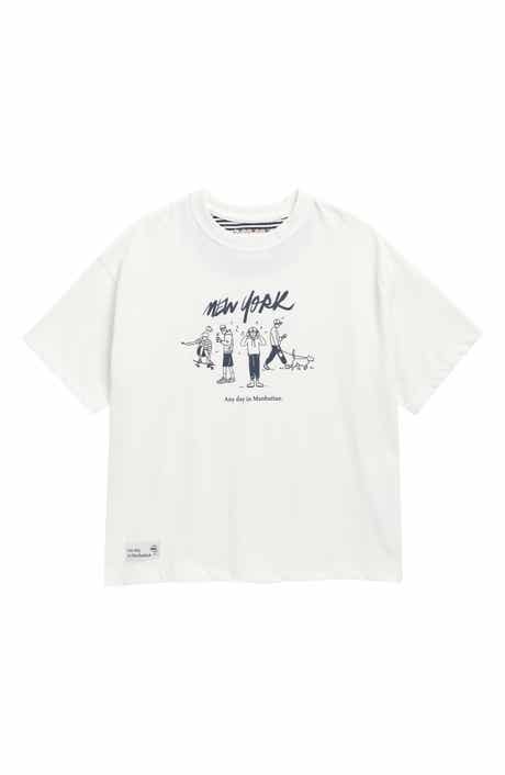 DENIM AND FLOWER Kids' Manhattan Cotton Graphic T-Shirt