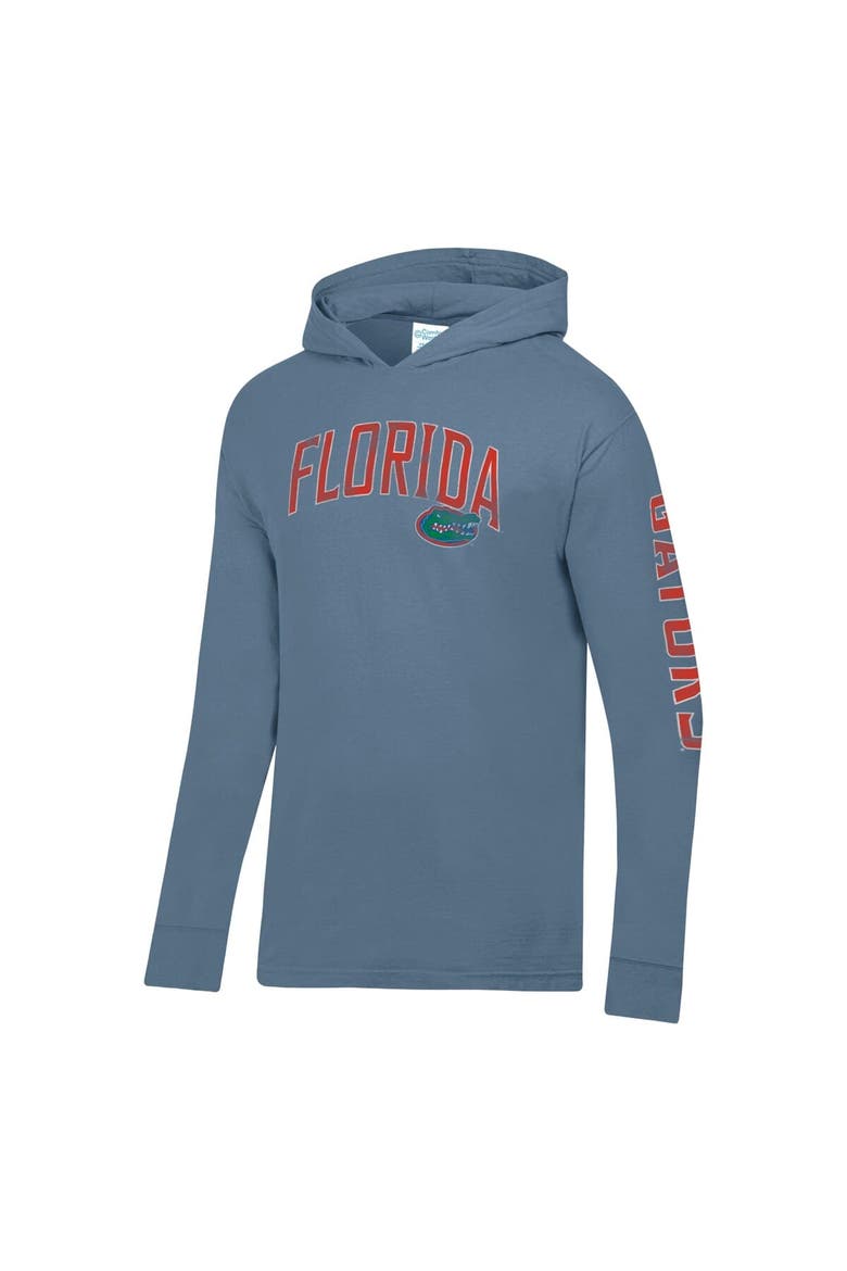 Men's ComfortWash  Blue Florida Gators Long Sleeve Hooded T-Shirt, Alternate, color, Blue