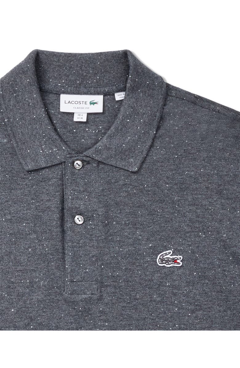Lacoste Classic Fit Cotton Blend Polo, Alternate, color, Bitume Neps