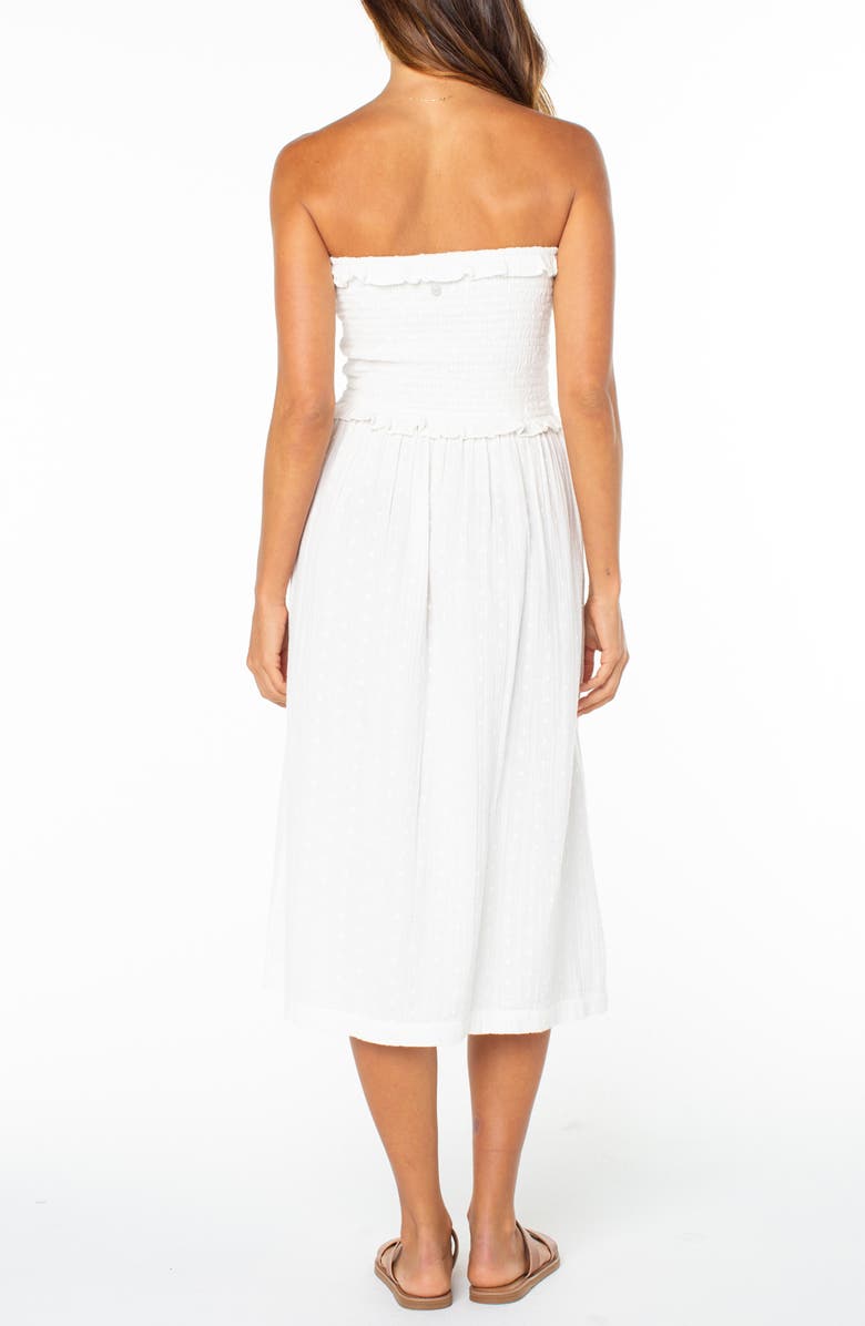 Roxy Avalon Strapless Midi Dress, Alternate, color, 