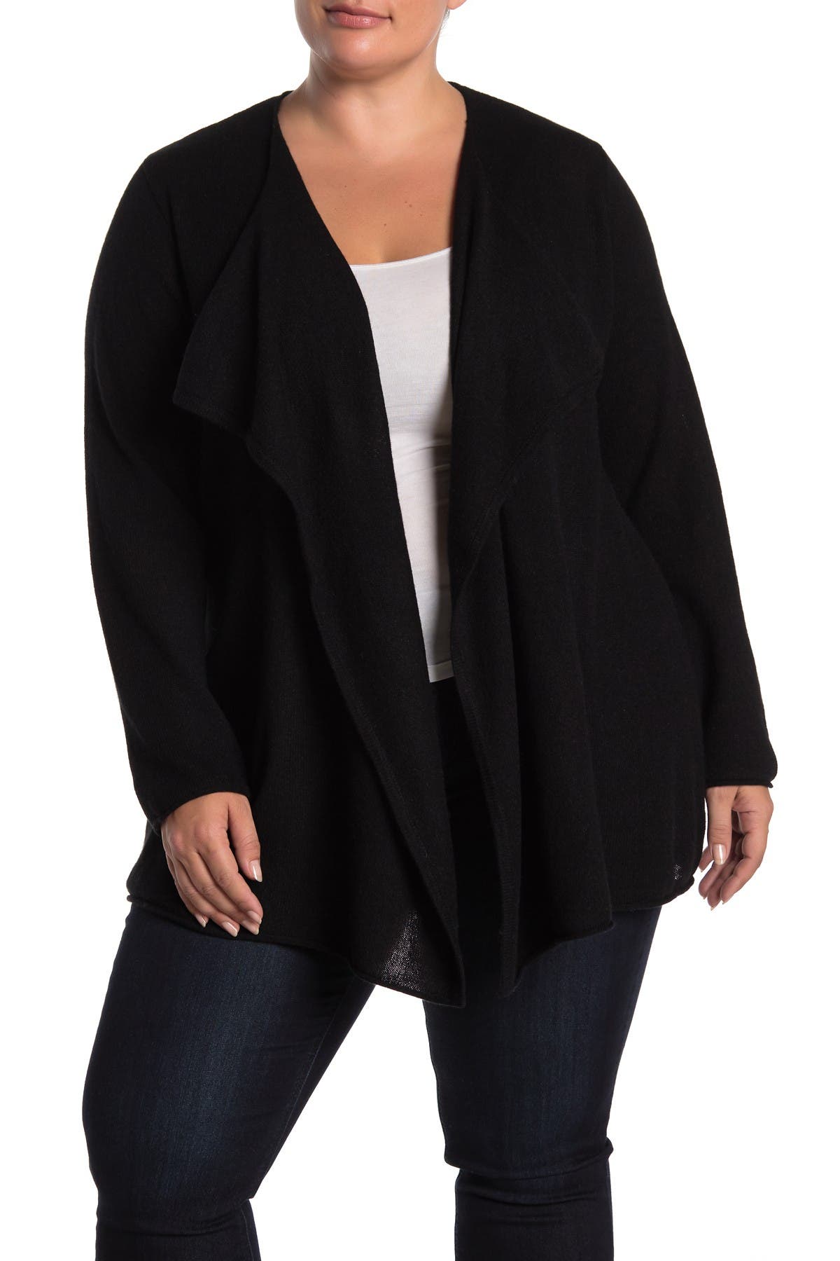 M Magaschoni Waterfall Open Front Cashmere Cardigan (Women) | Nordstromrack