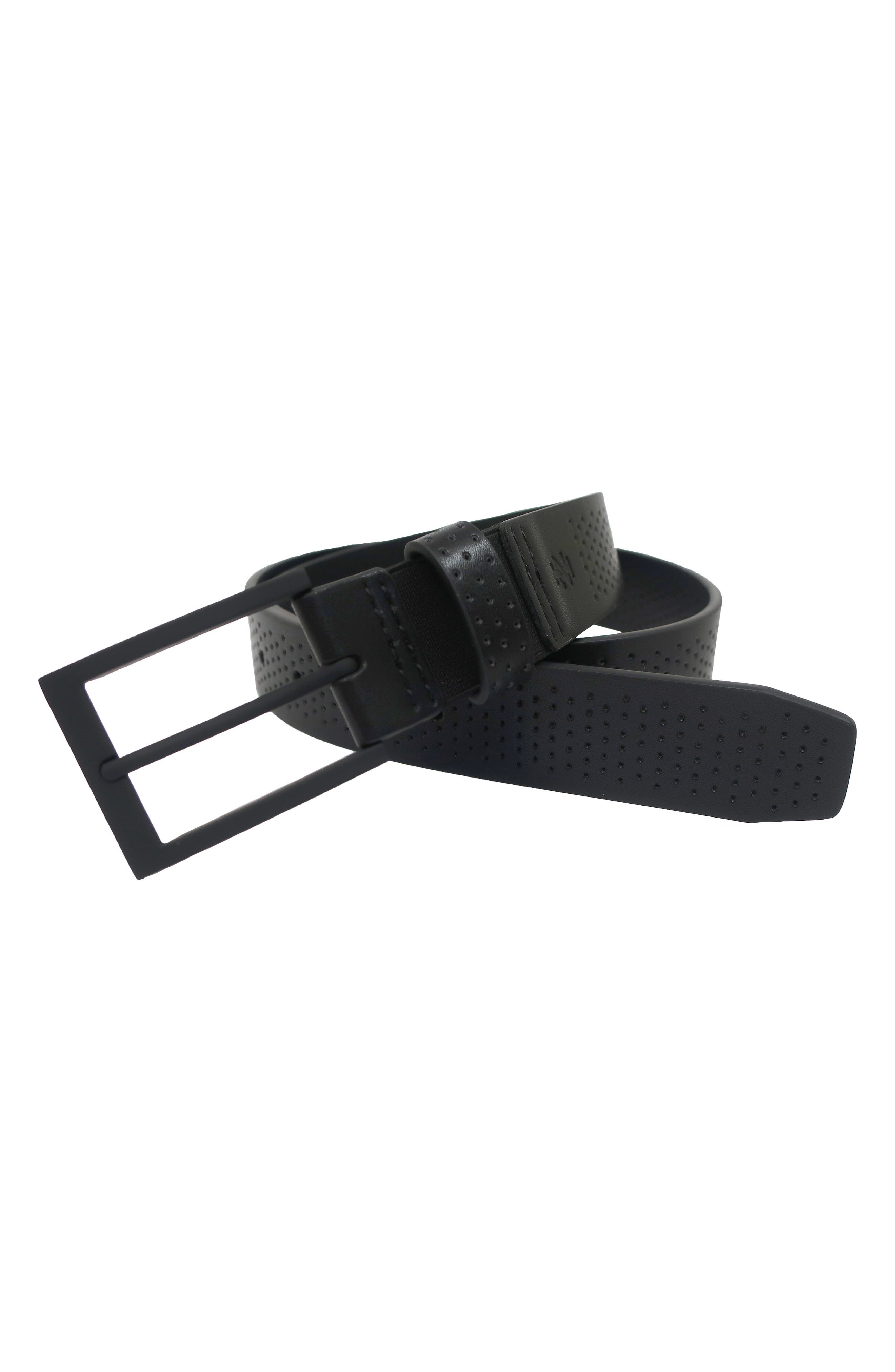 Perforated Faux Leather Belt