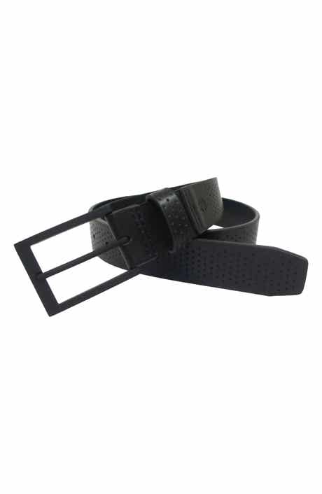 Perforated Faux Leather Belt