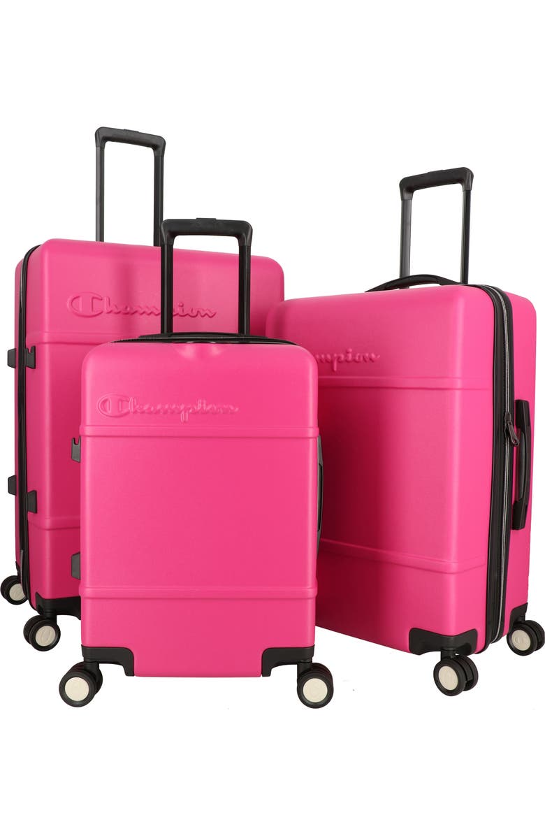 Champion 3-Piece Journey Spinner Luggage Set, Main, color, Very Berry