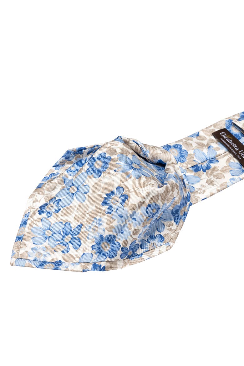 Altamura - Printed Silk Tie for Men, Alternate, color, Blue
