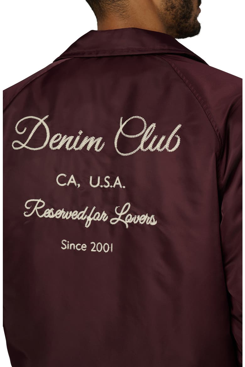 Satine Coach Jacket, Alternate, color, WINE