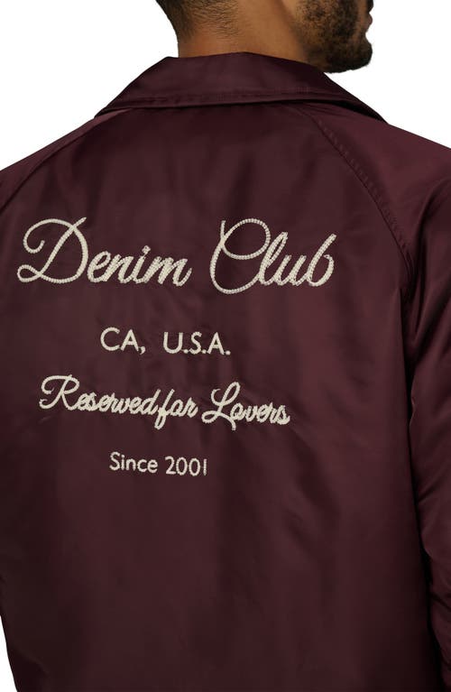 Joe's Satine Coach Jacket In Burgundy