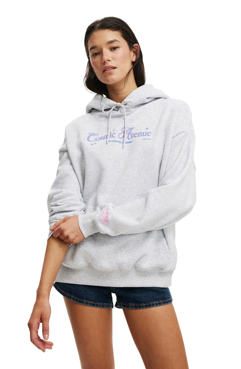 Cotton On Women's Graphic Fleece Hoodie, Main, color,