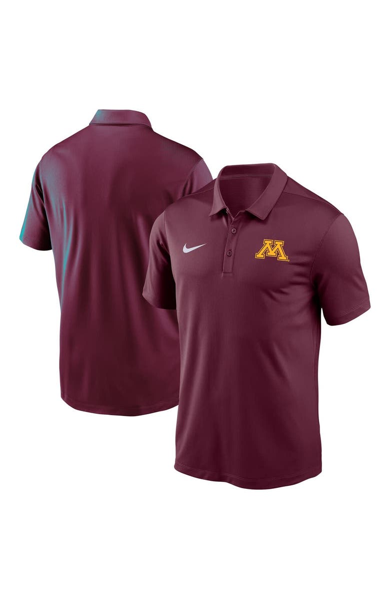 Nike Men's Nike Maroon Minnesota Golden Gophers Victory Solid Performance Polo, Alternate, color, Maroon