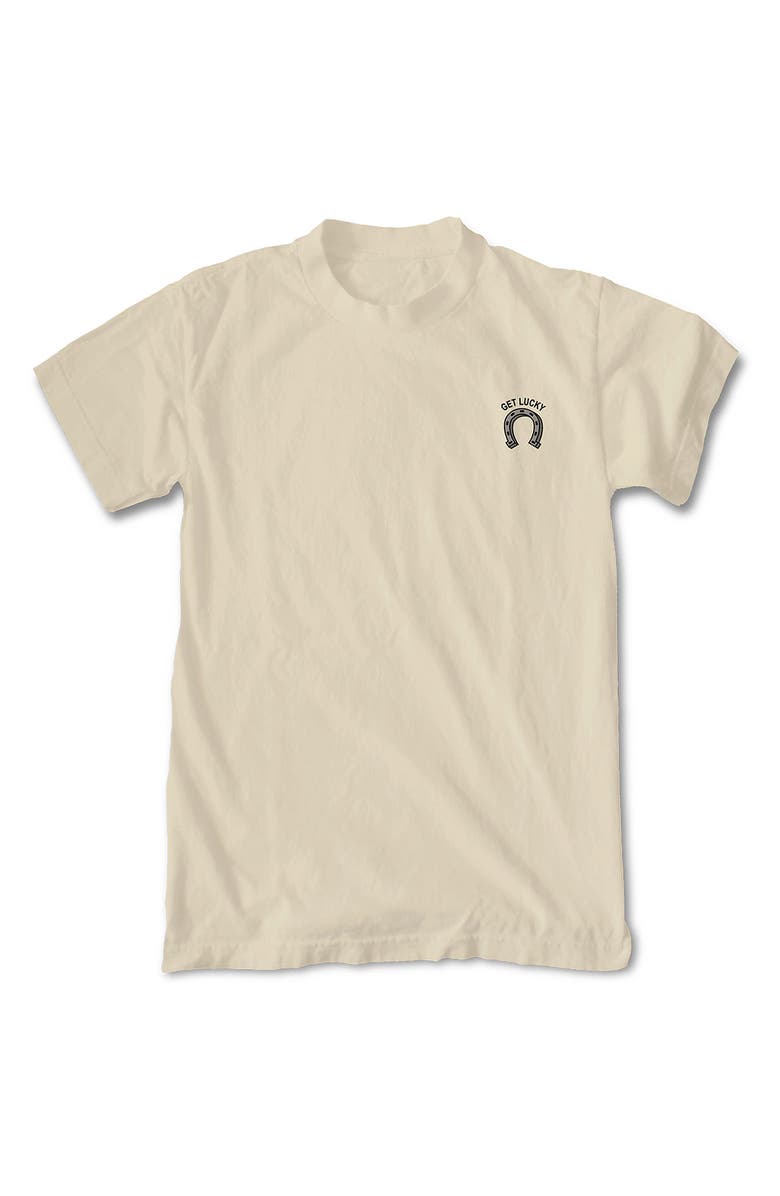 RIOT SOCIETY Get Lucky Cotton Graphic T-Shirt, Alternate, color, Cream