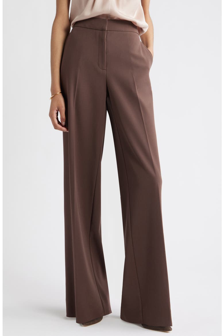 The Lennox Wide Leg Trousers, Main, color, BROWN SWEET
