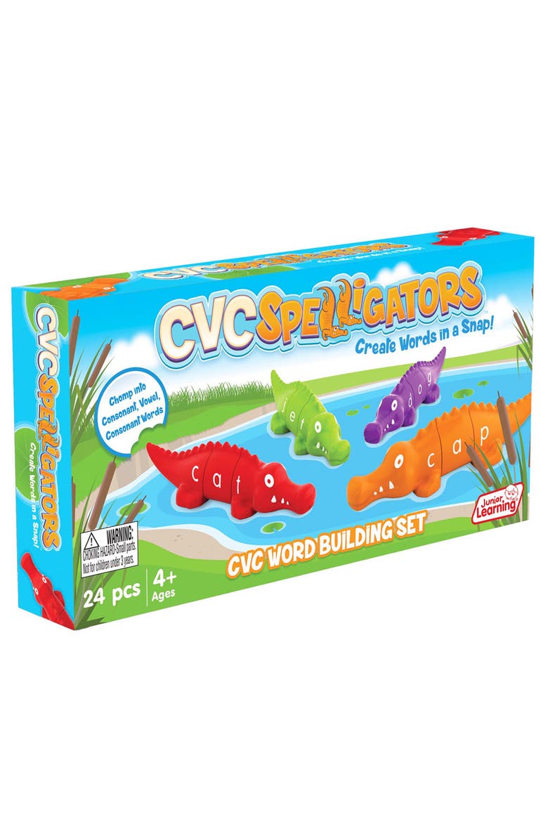 Cvc Spelligators 24Pcs Word Building Set, Alternate, color, Multicolored