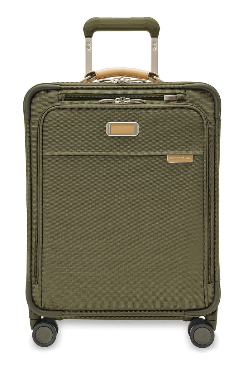 Baseline Global Spinner Carry-On, Main, color, OLIVE